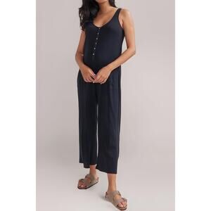Hatch The Cotton Maternity Nursing Friendly Jumpsuit Black Size XS/S